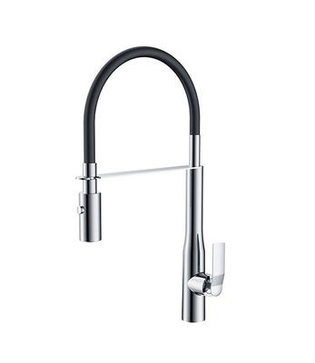 เครื่องฉีดน้ําห้องครัวแบบโมเดิร์น Single Lever Chrome Brass OEM