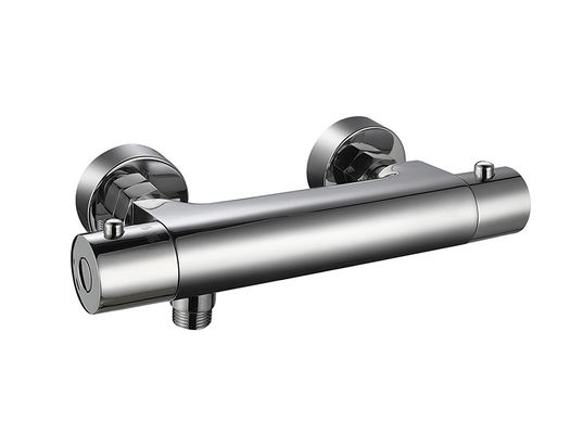 อุณหภูมิ Thermostaic ปรับระบายน้ํา Spout Mixer ห้องน้ํา โครม สี ทองแดง แคน OEM รอบ คลาสสิค