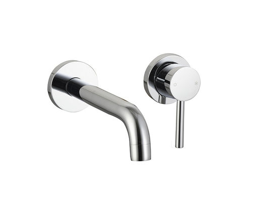 กลมคลาสสิกในผนัง Single Lever ห้องน้ําผสมระบายน้ํา Tap ห้องน้ํา โครม ทองแดง