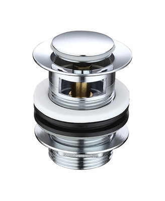 Pop Up ห้องน้ําขนาดเล็กระบายน้ําน้ําระบายน้ํากับ Stopper Overflow โครม OEM