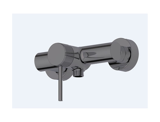 วงกลม Knurl Handle Single Lever ห้องน้ําเครื่องผสมระบายน้ําเย็นและร้อน