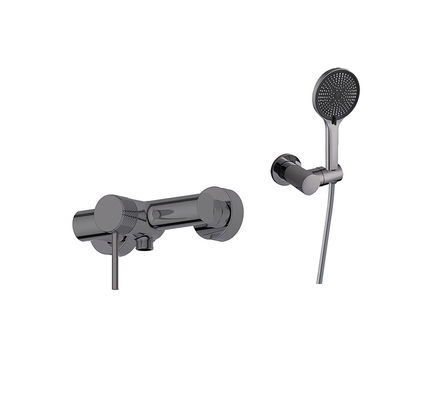 ปืนโลหะ ทองแดง บานน้ําอ่างอาบน้ํา โครงการระบายน้ํา Single Lever แหวน Knurl Handle