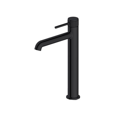 ทองแดงวงจร Knurl Handle ห้องน้ํา แมท สีดํา สูง ผสมผสานน้ํา