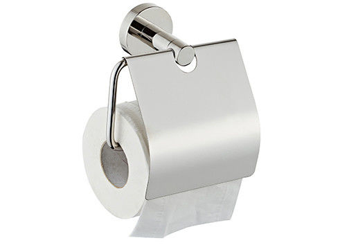 อุปกรณ์เสริมห้องน้ํา Single Toilet Roll Paper Holder SUS304 โครมเลือง OEM ODM