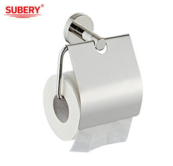 อุปกรณ์เสริมห้องน้ํา Single Toilet Roll Paper Holder SUS304 โครมเลือง OEM ODM
