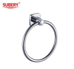 เครื่องถือแหวนผ้าเช็ดทองแดงที่ทันสมัย ห้องน้ํา OEM ติดผนัง