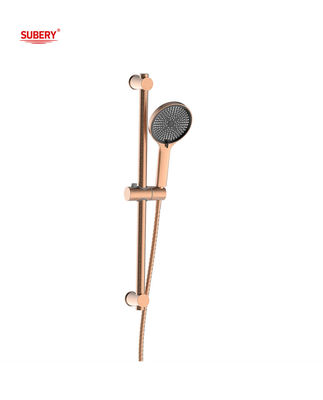 ABS พลาสติก รถรางอาบน้ํา SUS304 3 ฟังก์ชัน ห้องน้ํา Rose Golden Round คลาสสิค