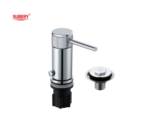 เครื่องผสมอาบน้ํา Bidet Single Lever Brass Ringlar Knurl Handle โครม บานน้ํา