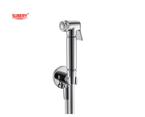 OEM ห้องน้ํา ห้องน้ํา Bidet Shattaf Spray Set ทองเหลือง PVC Hose 1.50m