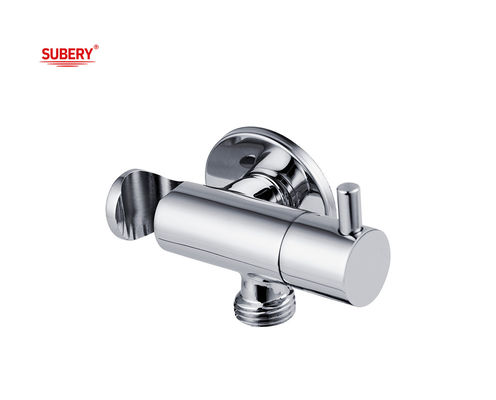 OEM ทองเหลืองห้องน้ํา Shattaf Set Holder Valve Handle Bidet ห้องน้ํา Chrome