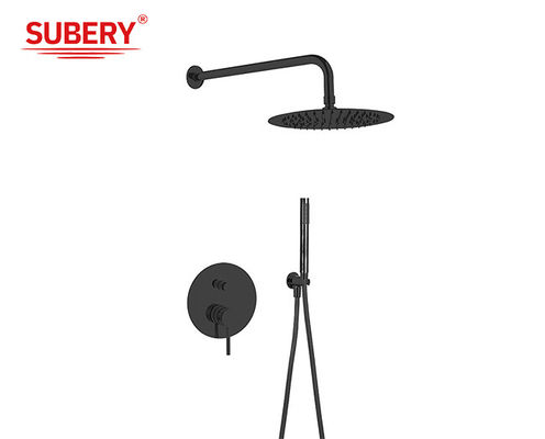 แมท ดํา คลาสสิกในผนัง แรงชักน้ํา แคนทองแดง รูเลอร์ Knurl Handle