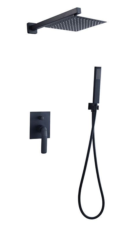 เครื่องผสมน้ําอาบน้ําหรือน้ําอาบน้ําในผนังที่ซ่อนอยู่ด้วยเลี้ยว ร้านน้ําฝน ร้านน้ําอาบน้ํามือ