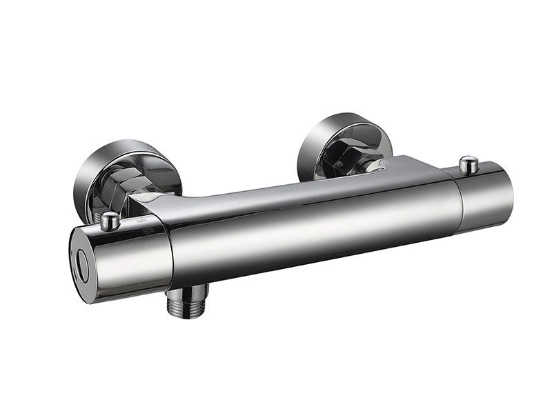 อุณหภูมิ Thermostaic ปรับระบายน้ํา Spout Mixer ห้องน้ํา โครม สี ทองแดง แคน OEM รอบ คลาสสิค