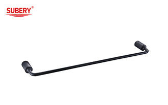 ซิงค์ Single Towel Bar แมทดํา Holder อุปกรณ์เสริมห้องน้ํา แมทดํา OEM รอบ