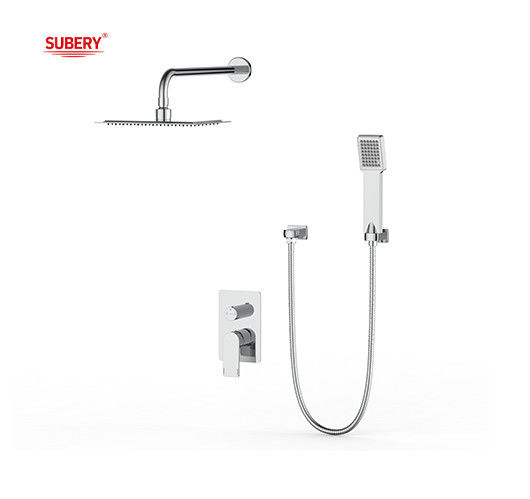 เครื่องผสมน้ําอาบน้ําหรือน้ําอาบน้ําในผนังที่ซ่อนอยู่ด้วยเลี้ยว ร้านน้ําฝน ร้านน้ําอาบน้ํามือ