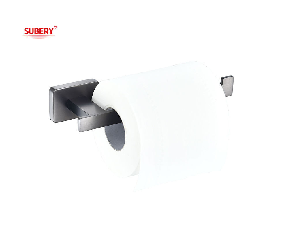 ซิงค์ ห้องน้ํา Single Toilet Roll กระดาษถือปืนโลหะ สี OEM ซิงค์ ฐานสี่เหลี่ยม