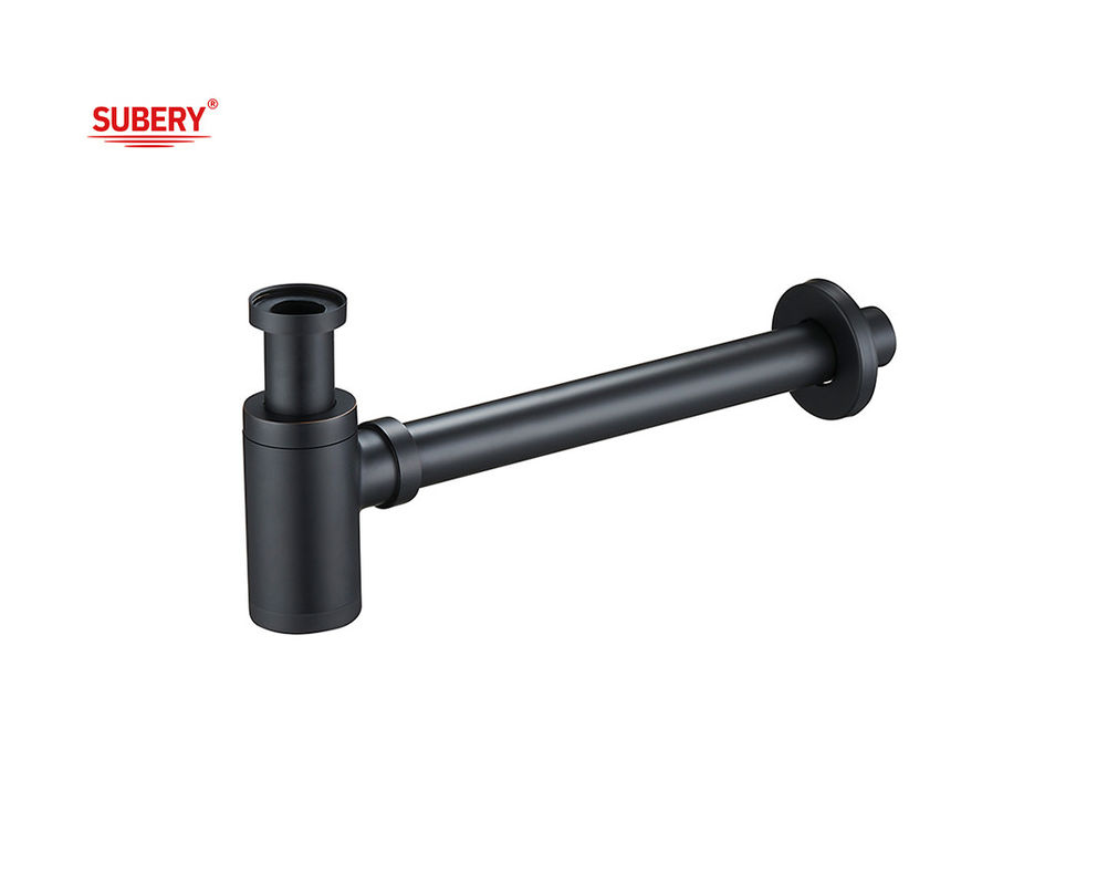 Matt Black Siphon ห้องน้ํา OEM ห้องน้ํา ช่องระบายน้ําสําหรับล้างถัง