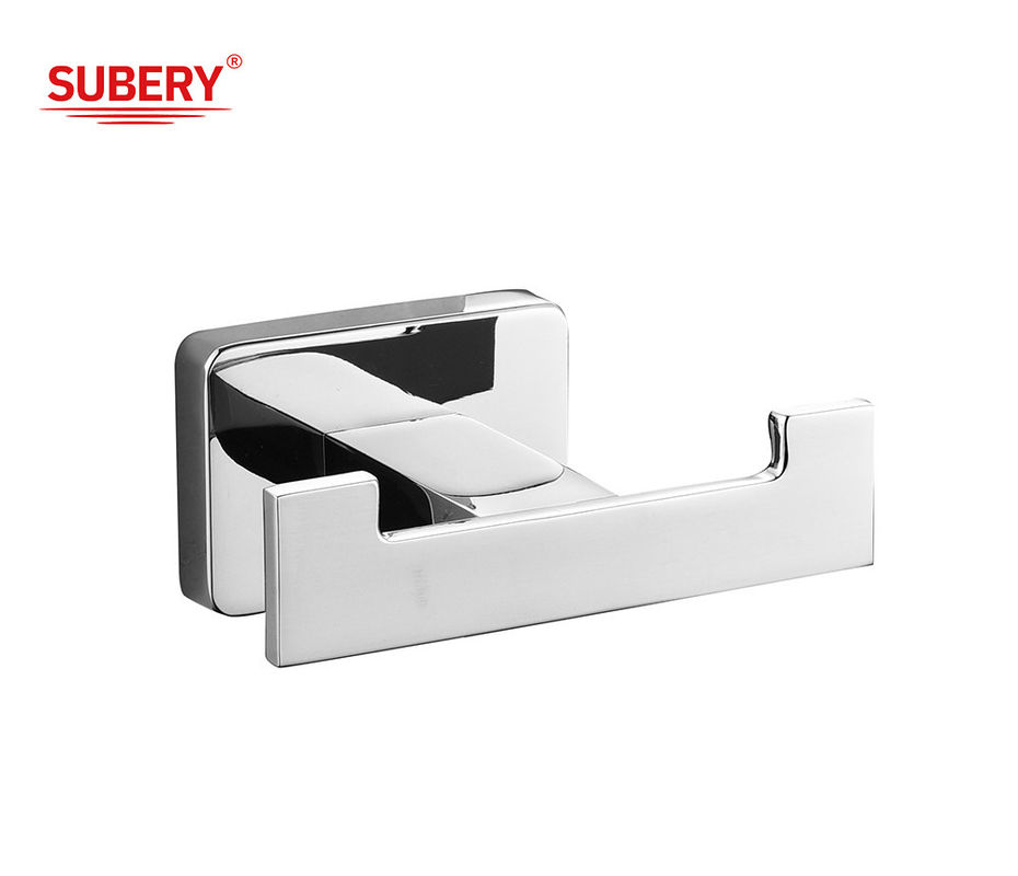 ซิงค์ติดผนัง อะசெซอรี่ห้องน้ํา Robe Double Hook โครมเลือง clssical กลมสี่เหลี่ยมออกแบบ OEM ODM